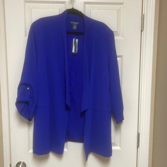 Chelsea & Theodore Woman Sapphire Blue Jacket - Picture 1 of 5